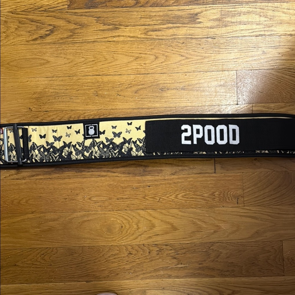 Black and Cream Butterfly Belt